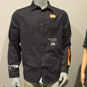Brooklyn Cloth Black Casual Button Down Shirt